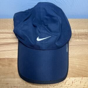 Nike Hat Cap blue strapback nikefit mens performance swoosh golf active